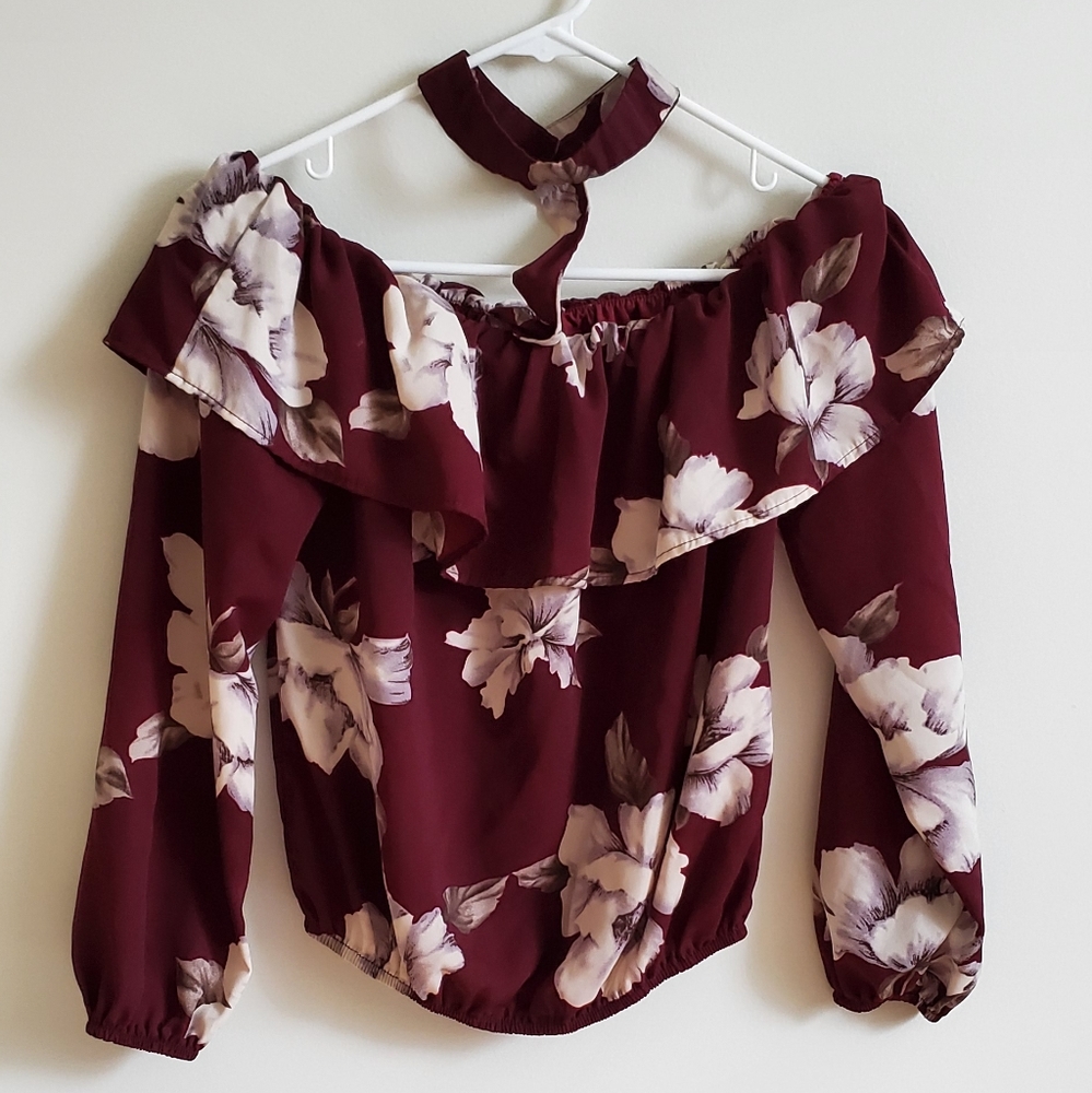 Off the shoulder crop top